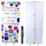 rush trade show banner stand bdr33s retractable banner stand scaled