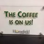 acrylic standoff wall sign