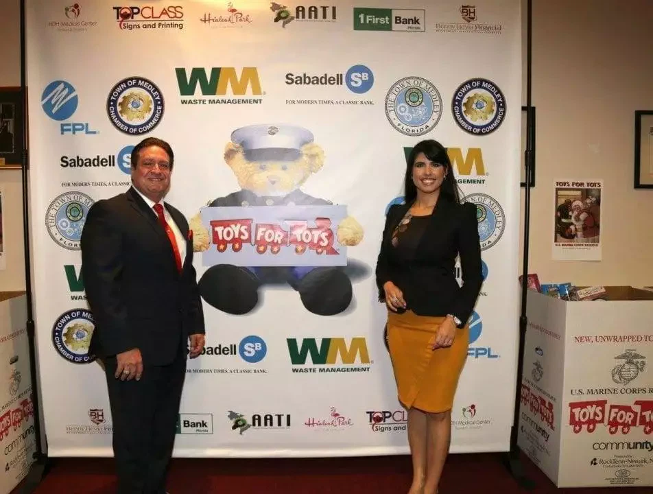 Step and repeat backdrop 8x8 with banner stand