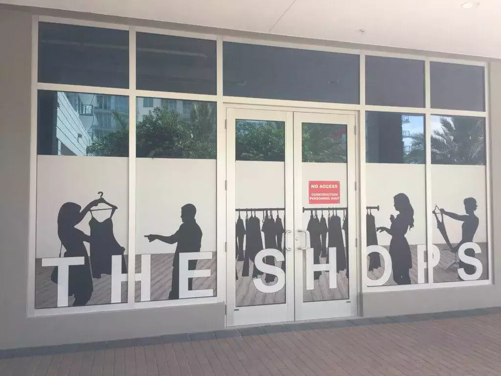 Temporary Store Front Signage