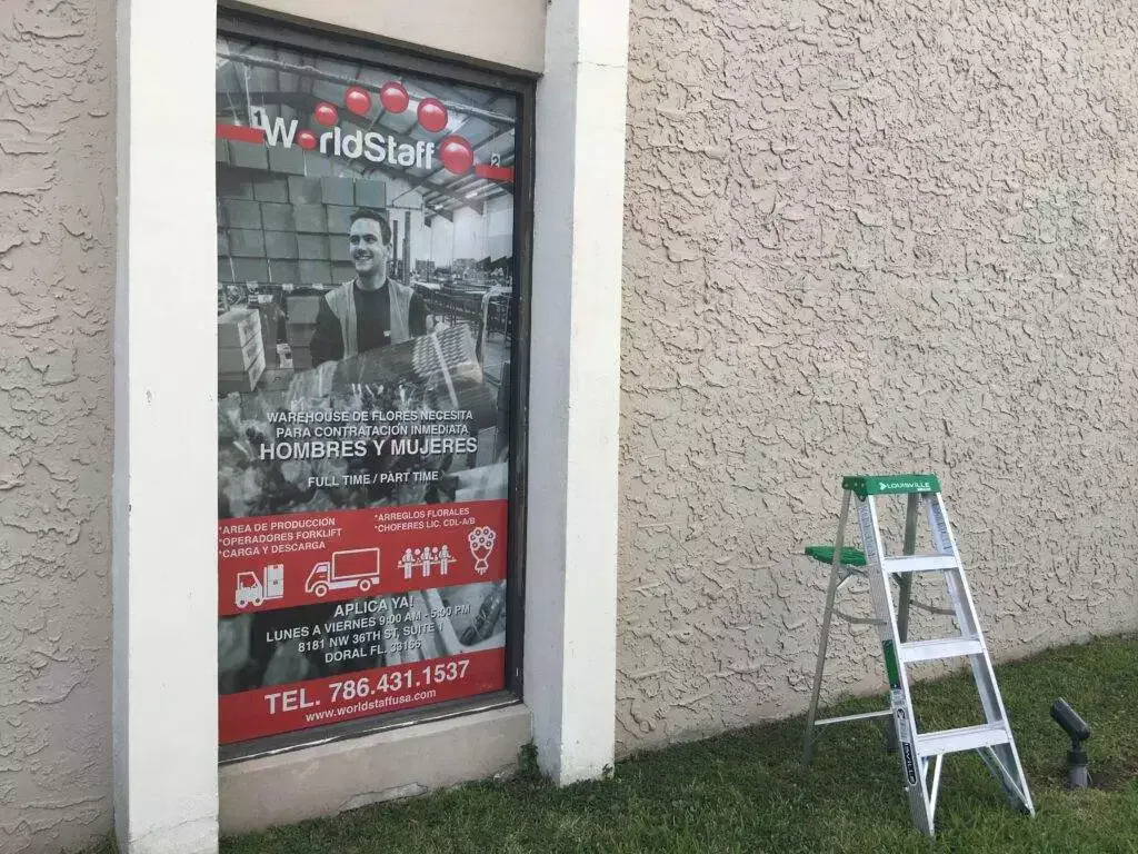 Window Perforated Vinyl Signs (1)