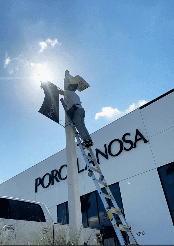 Sign Installation Services In Miami Light Pole Banner Installation