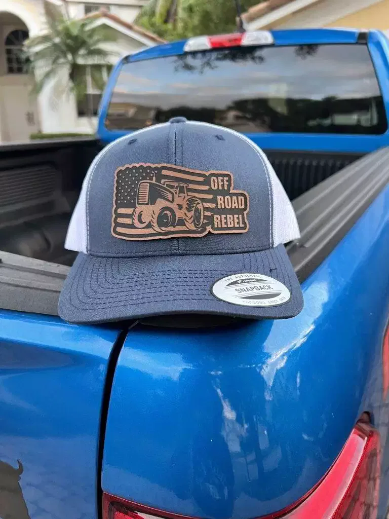 Faux Leather Patch Trucker Hats Custom Faux Leather Patch Hats 4