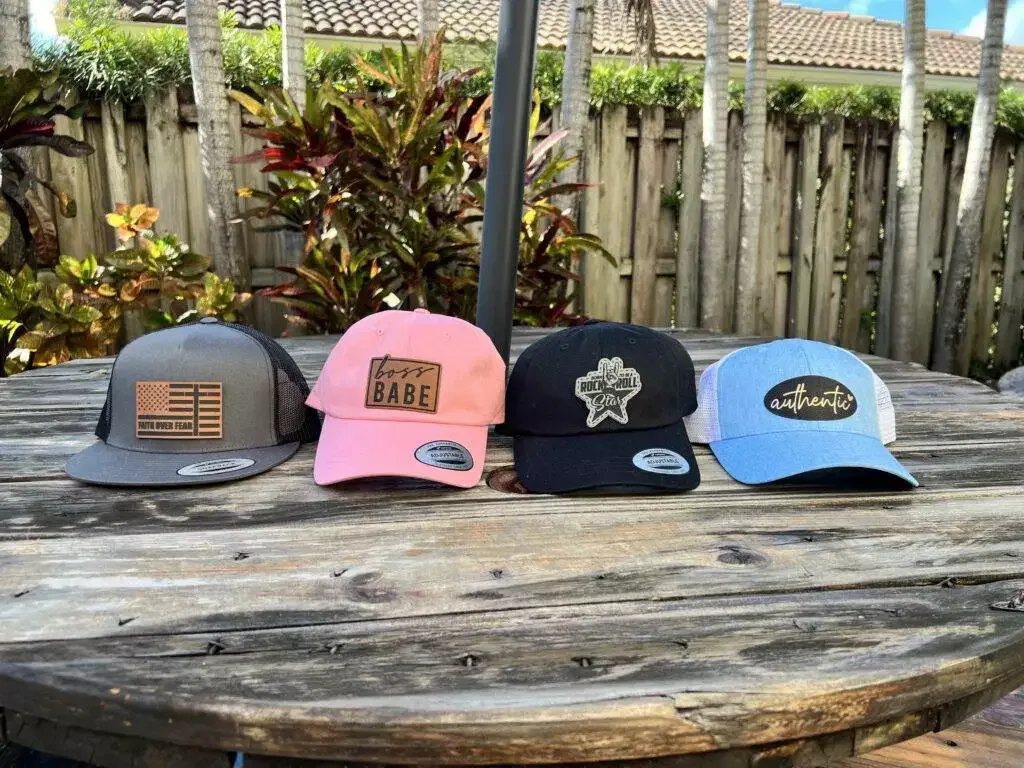 Faux Leather Patch Trucker Hats Faux Leatherette Patch Hats 2