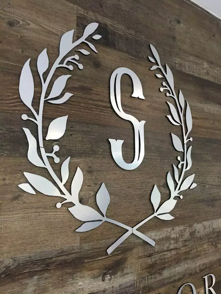 Acrylic 3D Office Signs: Sleek, Durable, And Customizable Black Acrylic With Brushed Metal Laminate Office Signs