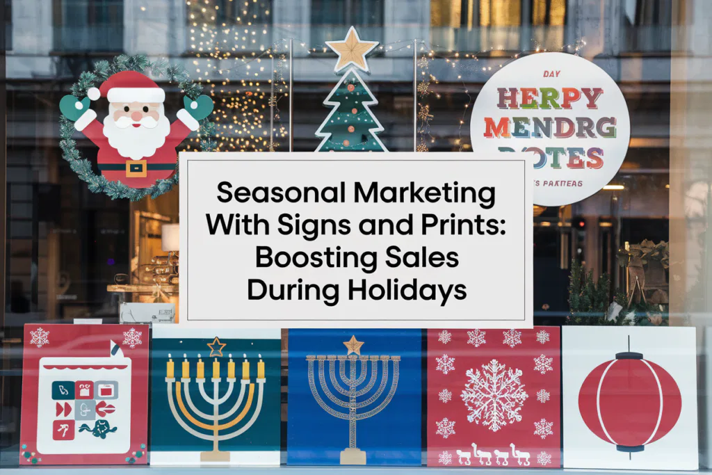 Seasonal Marketing with Signs and Prints: Boosting Sales During Holidays