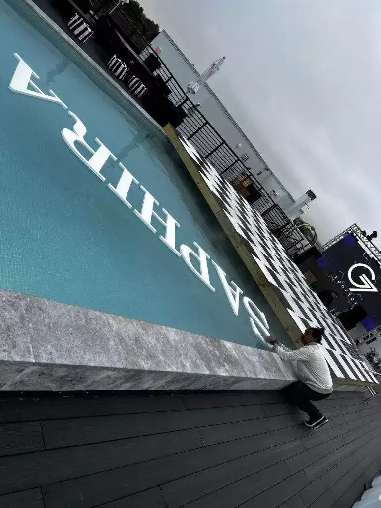 Custom Floating Pool Letters In Miami Hardrock (2)