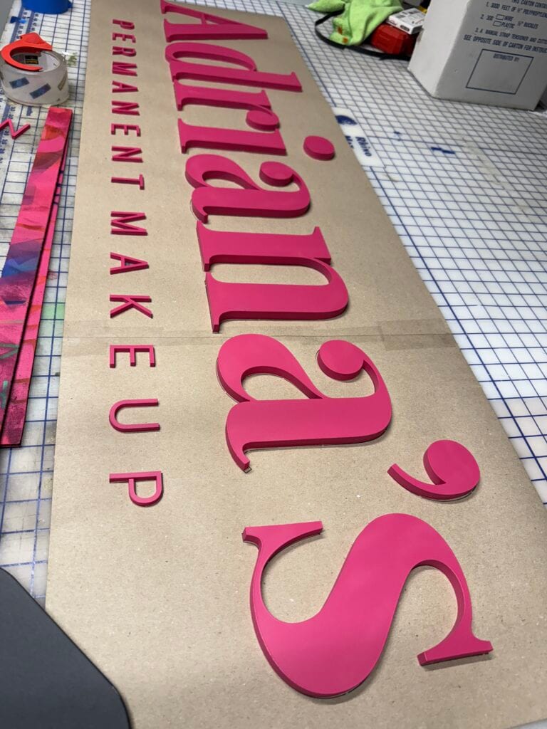 Acrylic Salon Signage