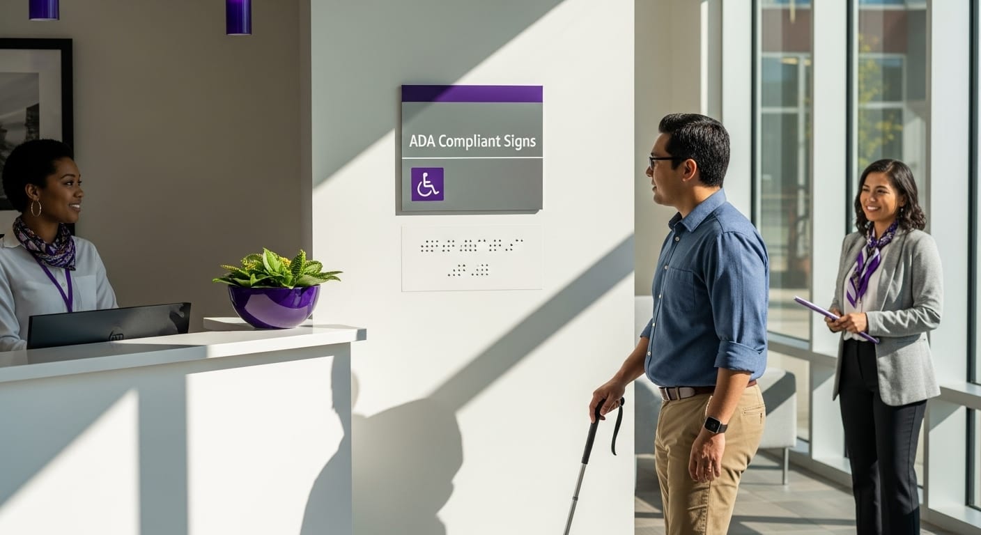 Understanding Ada Compliant Signs: What You Need To Know Ada Compliant Signs Office Lobby