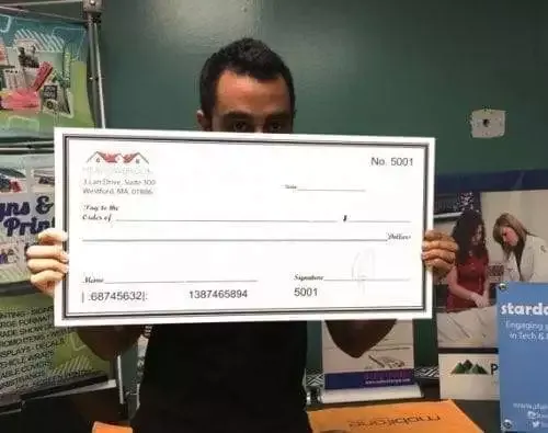 Giant Check - Oversize Check - Novelty Check - Printed Oversized Check