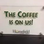 acrylic standoff wall sign