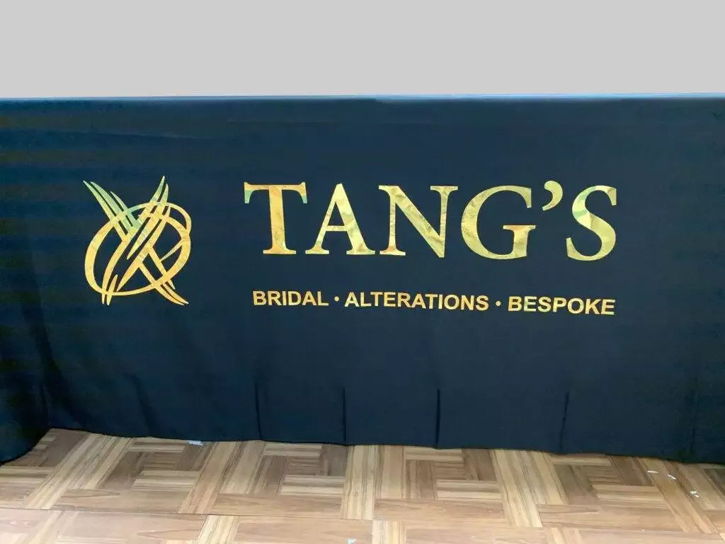 Metallic Bright Gold Table Cover