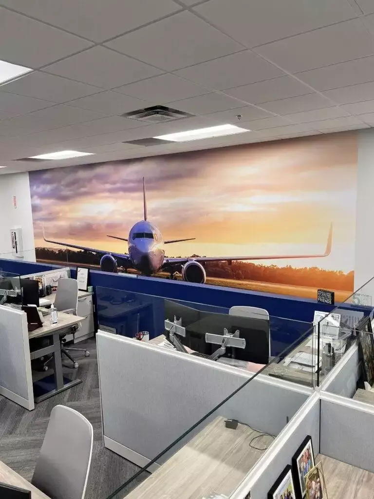 Kls Boeing Airplane Vinyl Wall Mural (6)