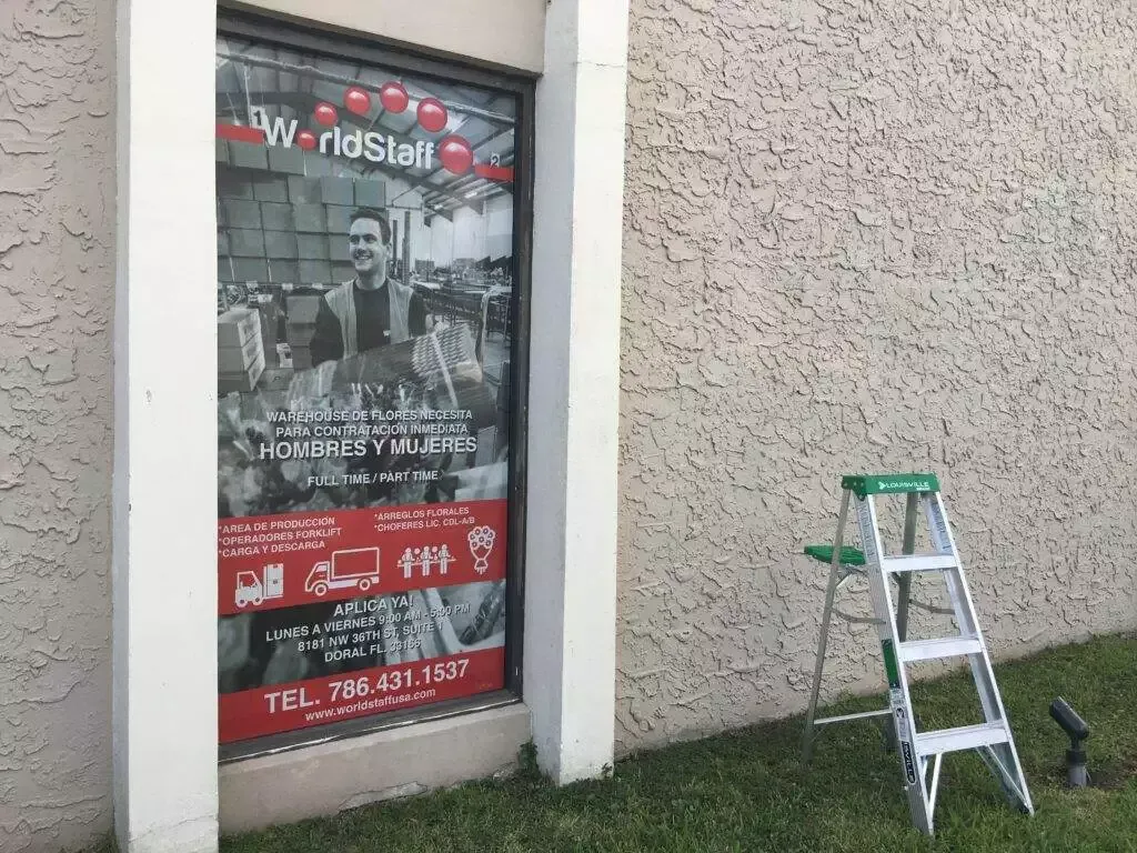 Window Perforated Vinyl Signs (1)