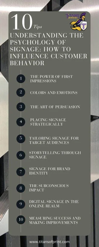 Understanding The Psychology Of Signage: How To Influence Customer Behavior