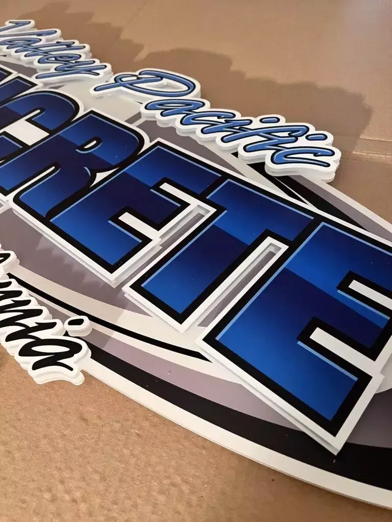 3D Logo Interior Office Signage For Downtown Miami Businesses Layred 3D Acrylic Shaped Sign (7)