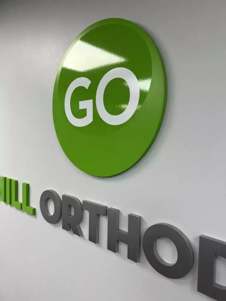 3D Logo Interior Office Signage For Downtown Miami Businesses Solid Aluminum Signage Brushed With Full Color Spot Gloss Print (4)