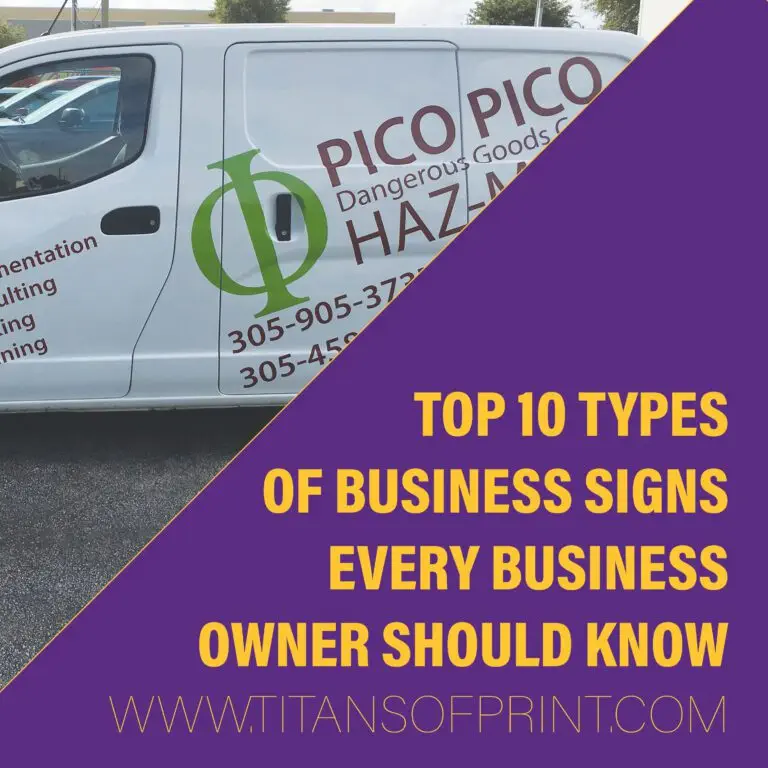 Top 10 Types of Business Signs Every Business Owner Should Know