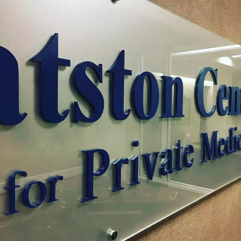 Acrylic Stand Off Wall Sign For Offices