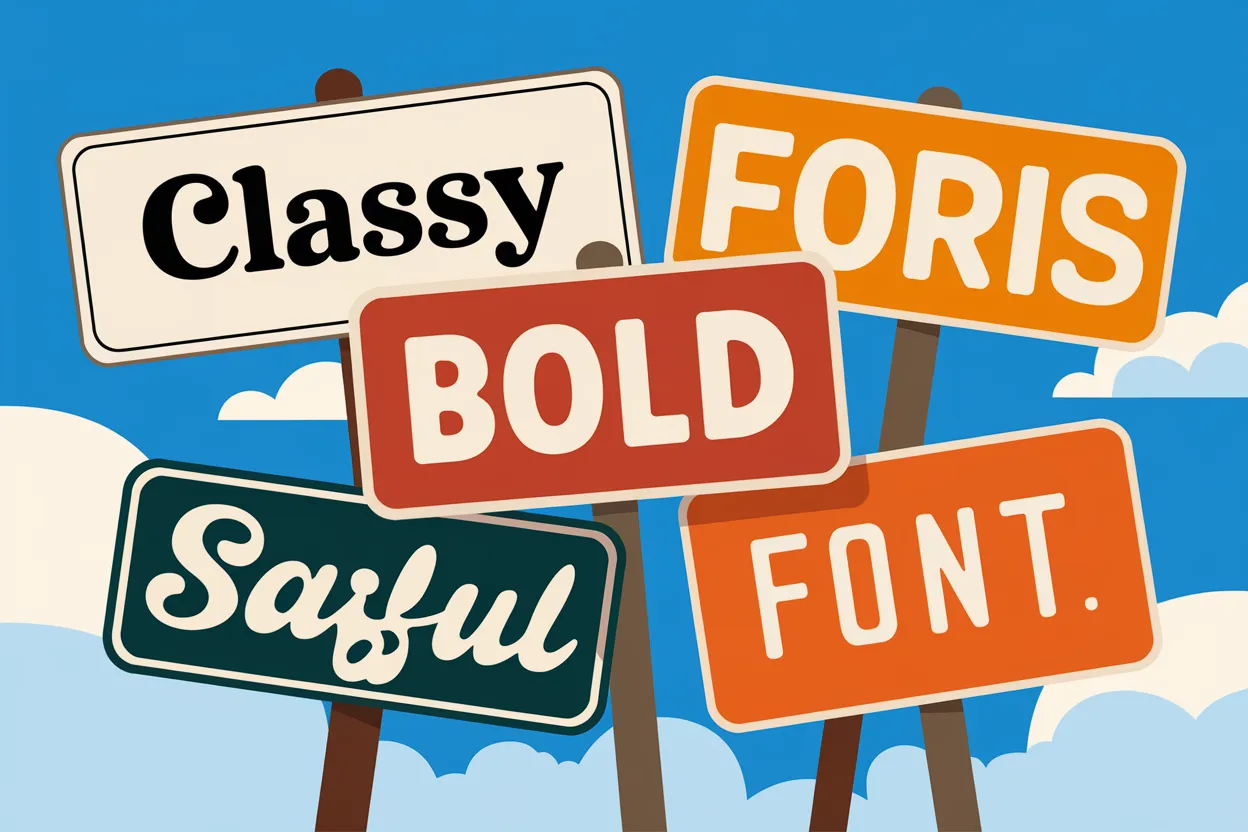 Effective Font Selection For Signs