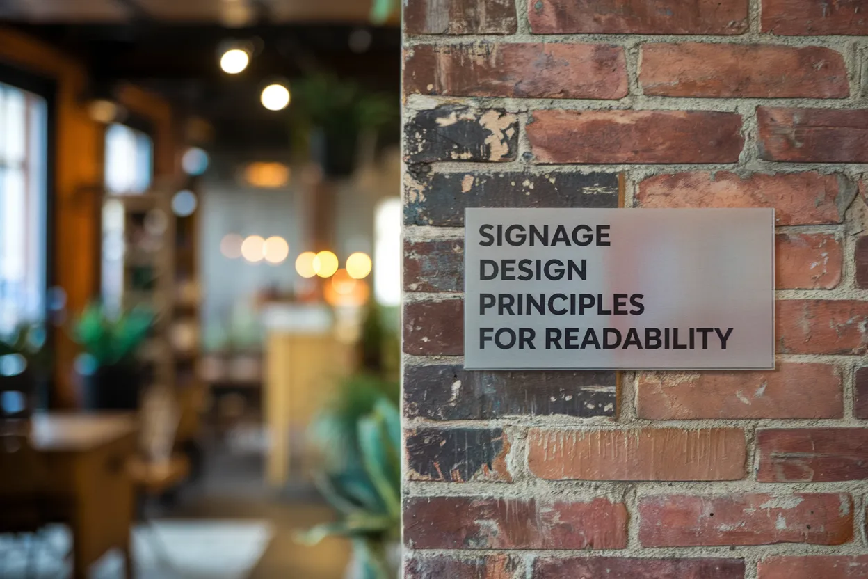 Signage Design Principles For Readability Signage Design Principles For Readability