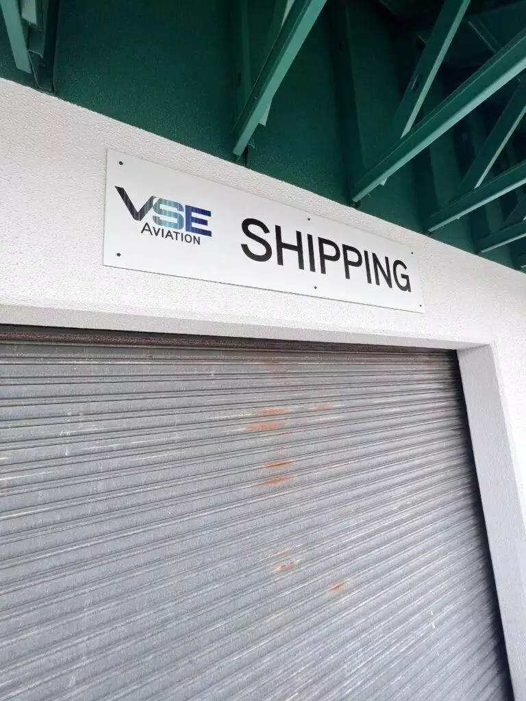 Aviation Shipping Warehouse Sign