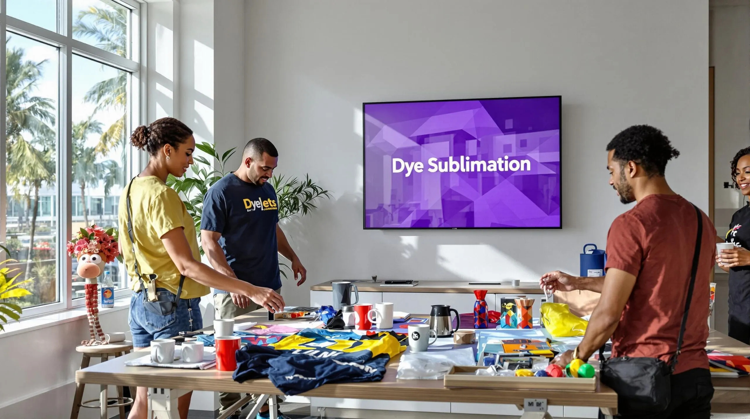 What Is Dye Sublimation? Miami Creative Studio With Dye Sublimation Designs And Wall Display