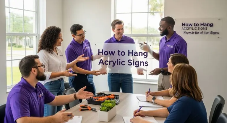 How to Hang Acrylic Signs: Easy Tips for Florida Businesses