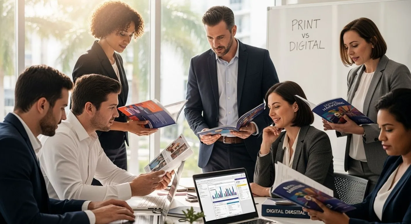 Print Vs Digital Marketing: Best Strategies For Florida Business Print Vs Digital Office