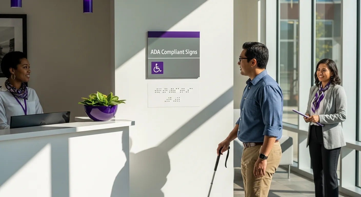 Understanding Ada Compliant Signs: What You Need To Know Ada Compliant Signs Office Lobby