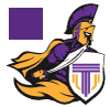 Titan mascot logo featuring a warrior in purple and gold with a shield, representing Titans of Print.