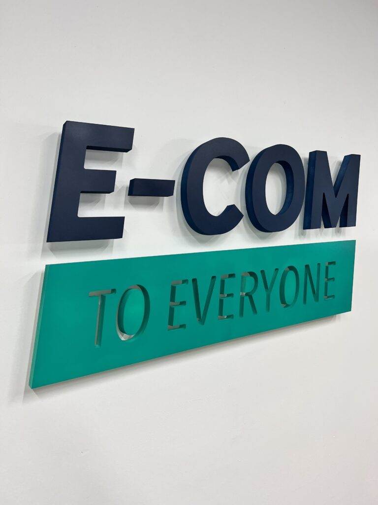 Outdoor Pvc Routed Signs, Logos And 3D Letters For Buildings 3D Pvc Offcie Wall Sign 1 Scaled