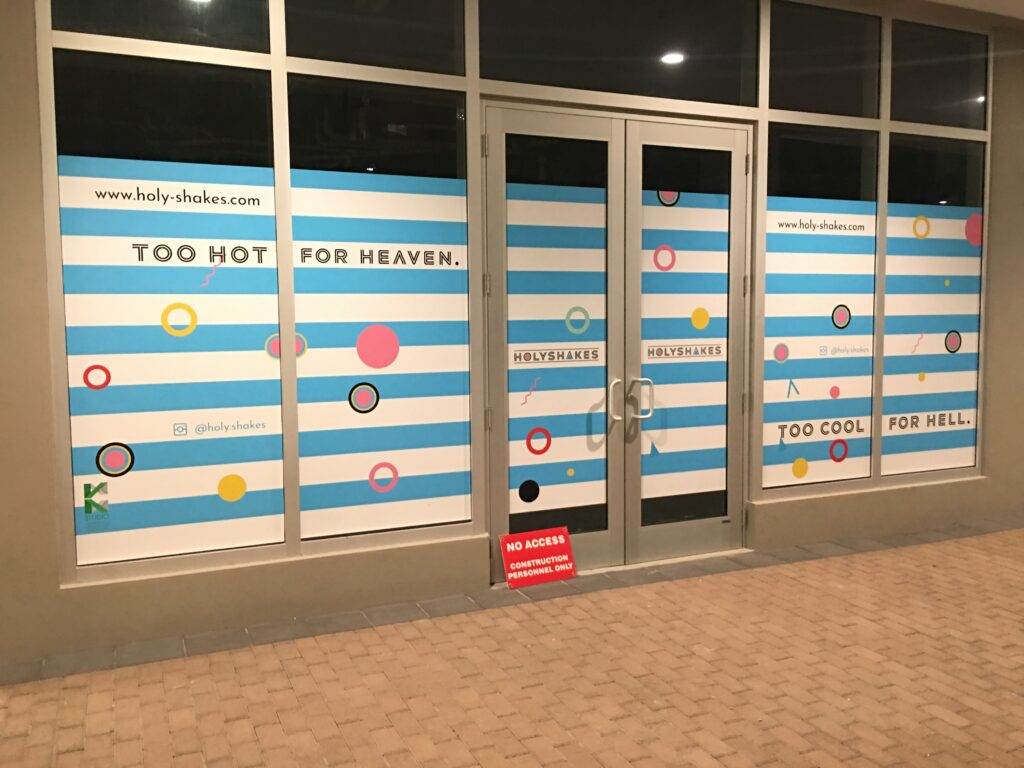 Custom Wall Murals And Decals Temporary Store Front Vinyl Signage