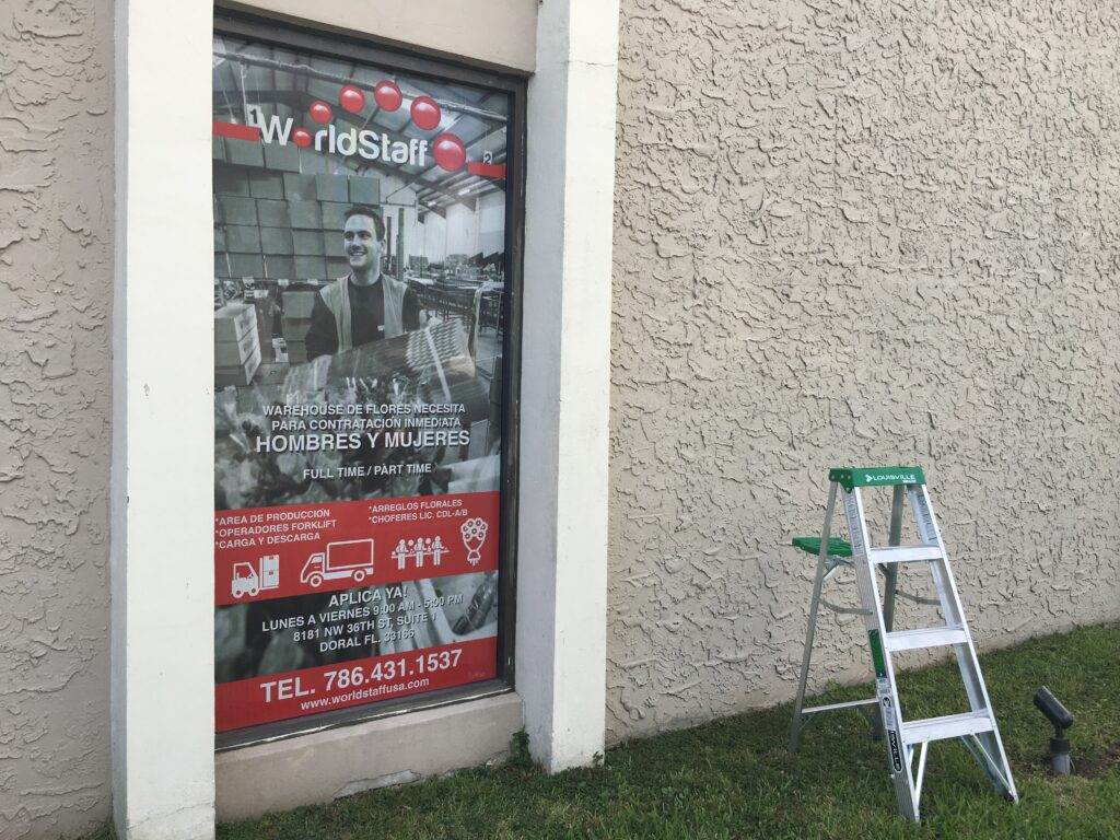 Custom Window Graphics And Decals Window Perforated Vinyl Signs (1)