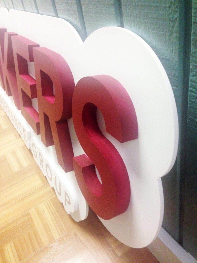 Outdoor Pvc Routed Signs, Logos And 3D Letters For Buildings Pvc Routed Layered Signs 2