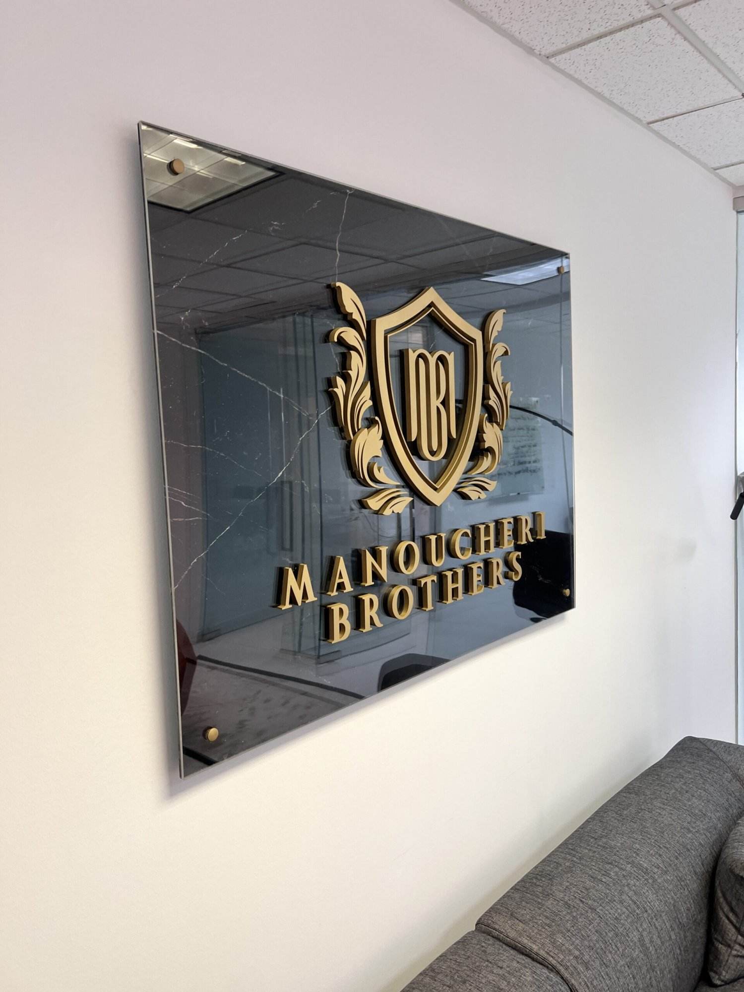 Home Page Marble Printed Acrylic With Gold Acrylic 3D Logo And Gold Stand Offs 1 Scaled