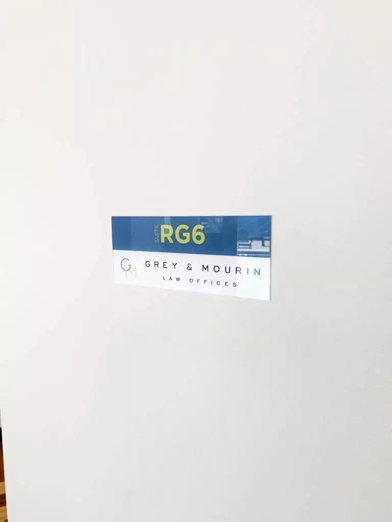 Acrylic Printed Door Sign