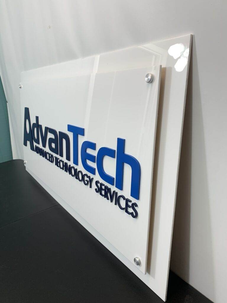 Acrylic 3D Office Signs: Sleek, Durable, And Customizable 3D Acrylic Layred Stand Off Sign (3)