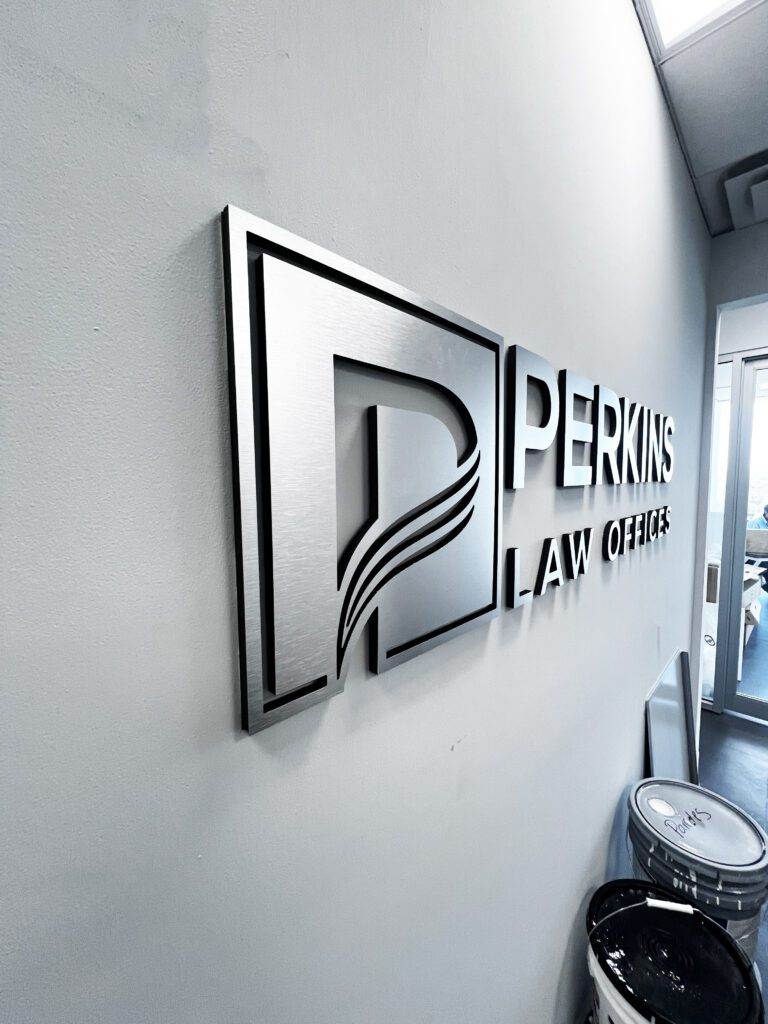 Brushed Aluminum Signs Img_6304