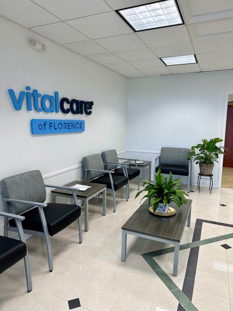 Pvc Routed 3D Waiting Room Sign Installed On Interior Wall