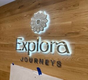 Edge Lit Channel Letter Signs | Msc Broward Office Edge Lit Channel Letter Sign
