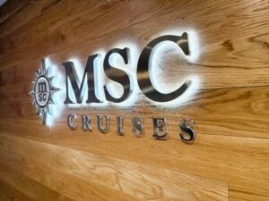 Edge Lit Channel Letter Signs | Msc Broward Office Edge Lit Channel Letter Sign