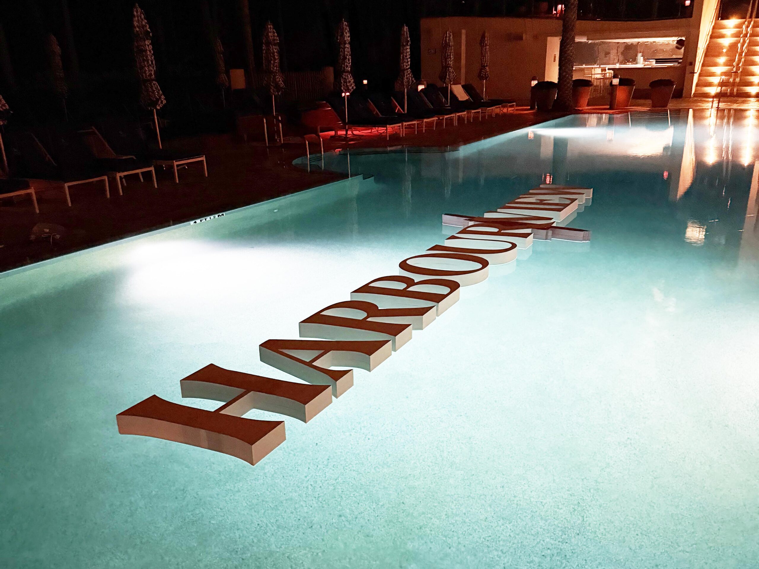 Custom Floating Pool Letters