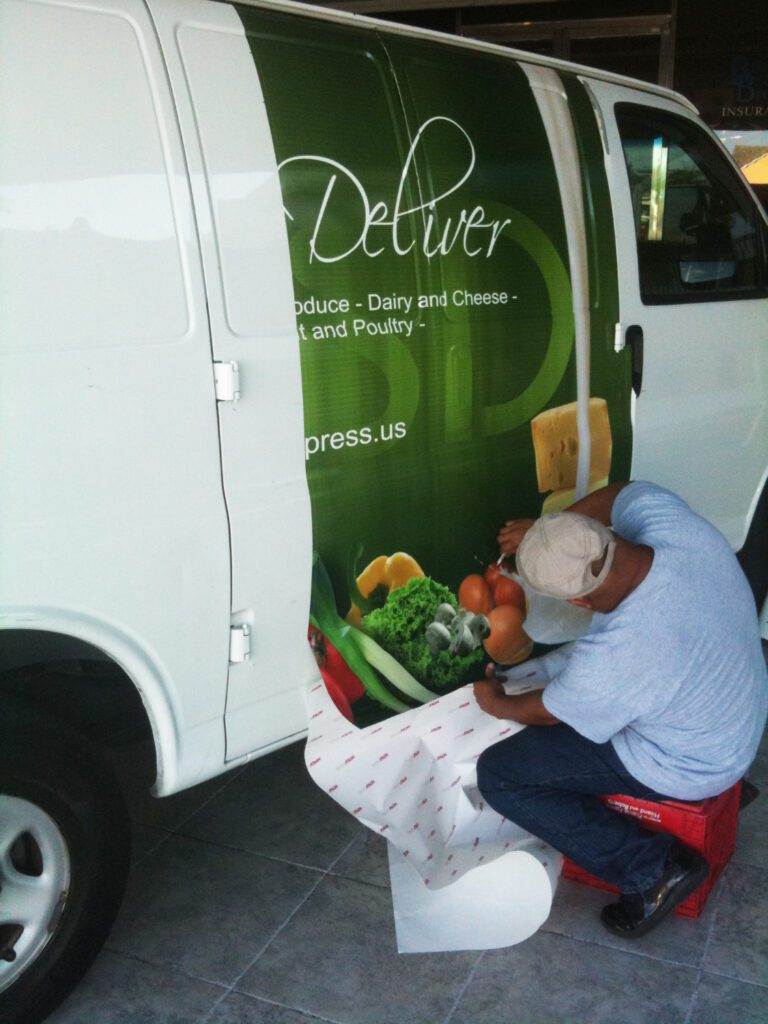 Vehicle Wrap Installation