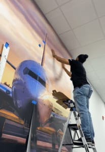 Wall Wrap Mural Installation