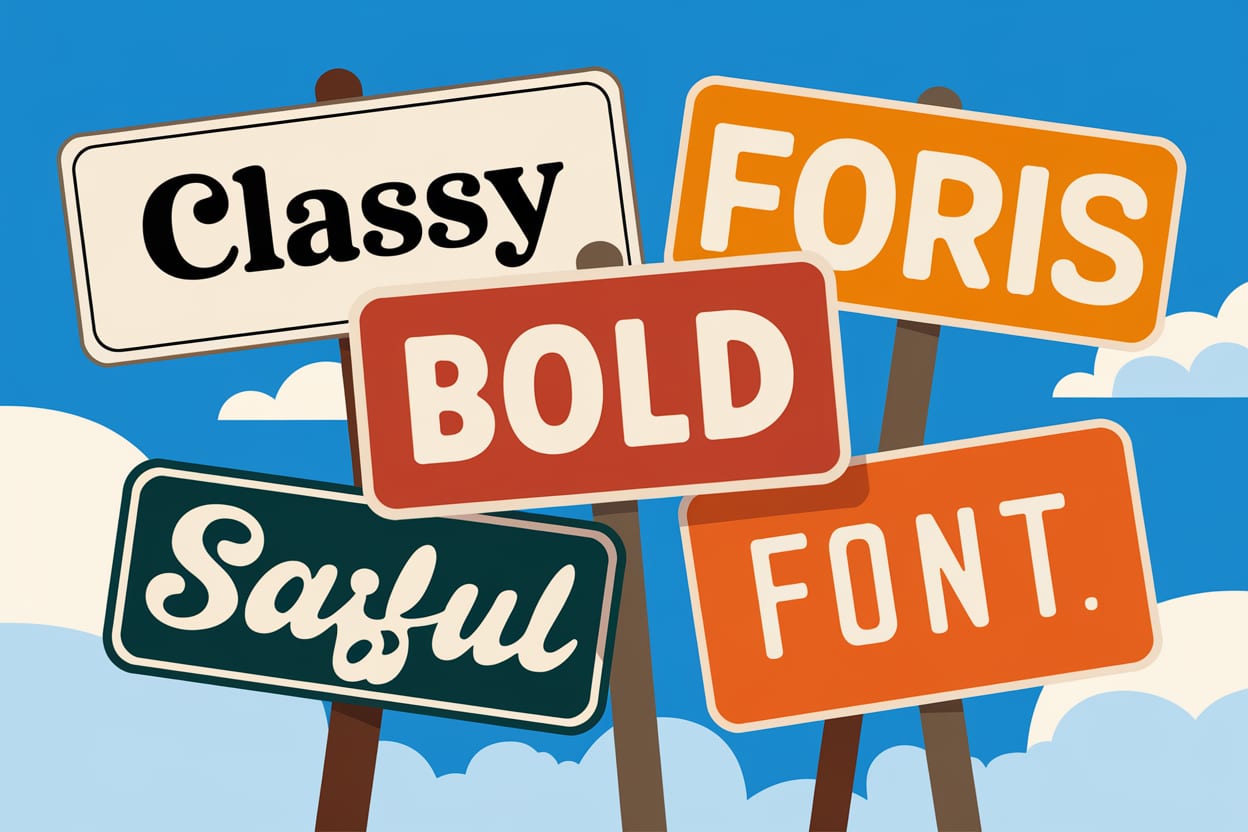 Effective Font Selection For Signs